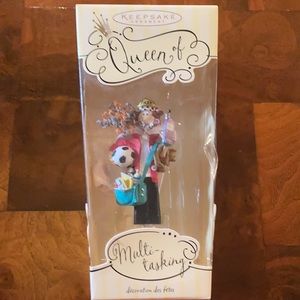 Hallmark handcrafted queen of multitasking ornament. NIB- keepsake ornament